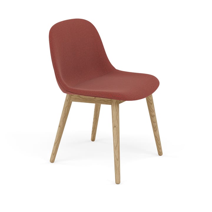 Silla Fiber Side Chair con patas de madera - Re-wool 558-oak - Muuto