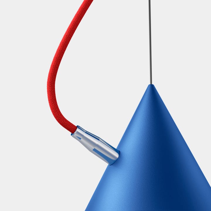 Lámpara colgante Castor 60 cm - Azul claro-rojo-plata - Noon