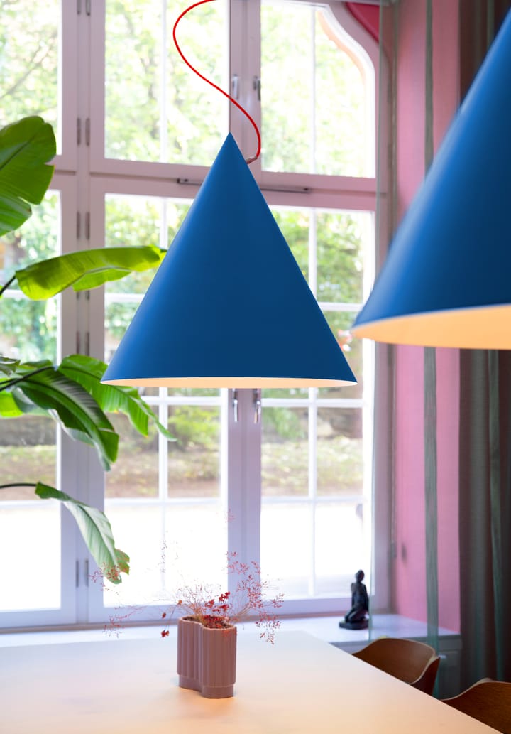 Lámpara colgante Castor 60 cm - Azul claro-rojo-plata - Noon
