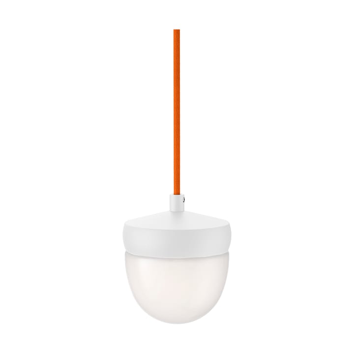 Lámpara colgante Pan esmerilado 10 cm - Blanco-naranja - Noon