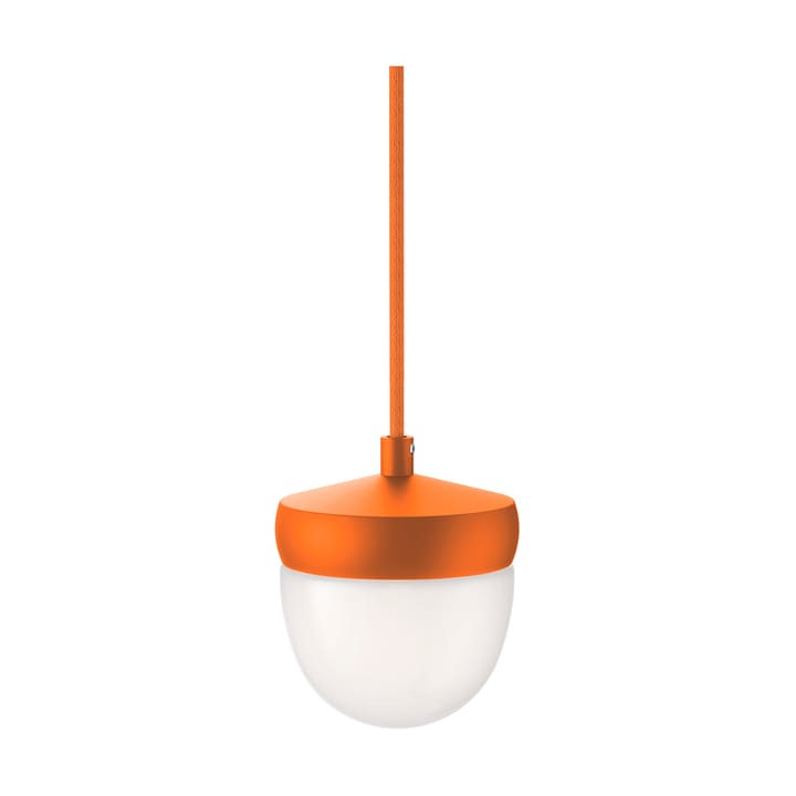 Lámpara colgante Pan esmerilado 10 cm - Naranja-naranja - Noon