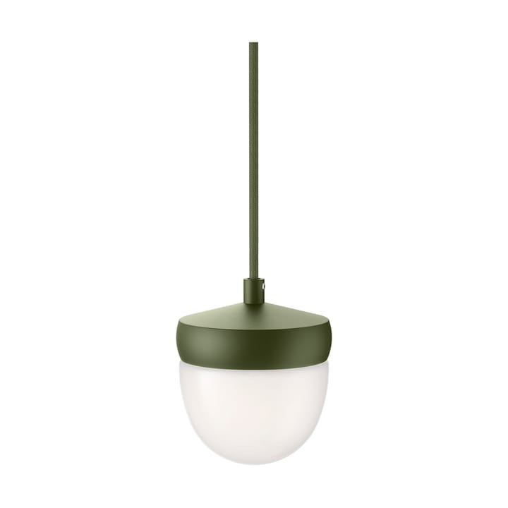 Lámpara colgante Pan esmerilado 10 cm - Verde militar-verde - Noon