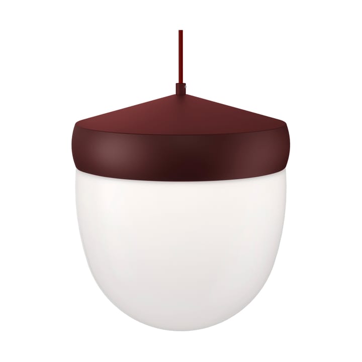 Lámpara colgante Pan esmerilado 30 cm - Rojo Borgoña-rojo oscuro - Noon
