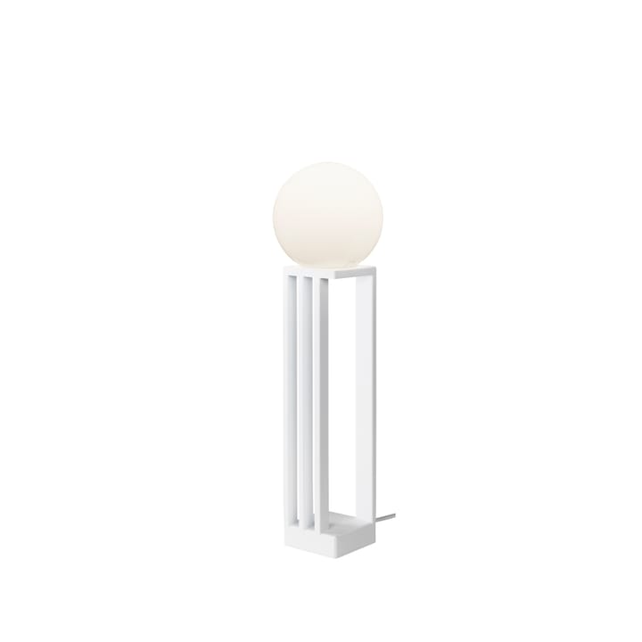 Lámpara de mesa Libreria - Estructura blanca, vidrio opal blanco - Örsjö Belysning