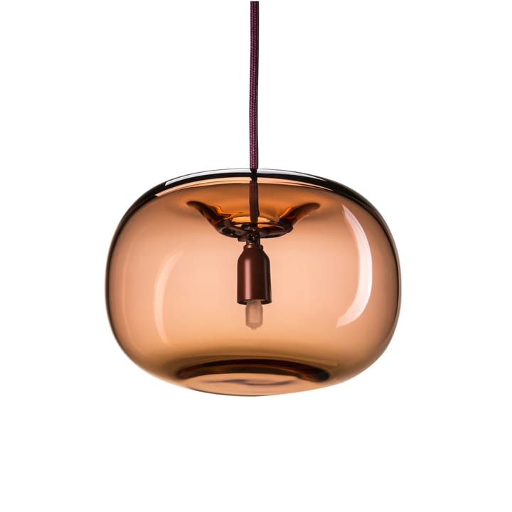 Lámpara de techo Pebble redondeada - rojo óxido-vidrio - Örsjö Belysning