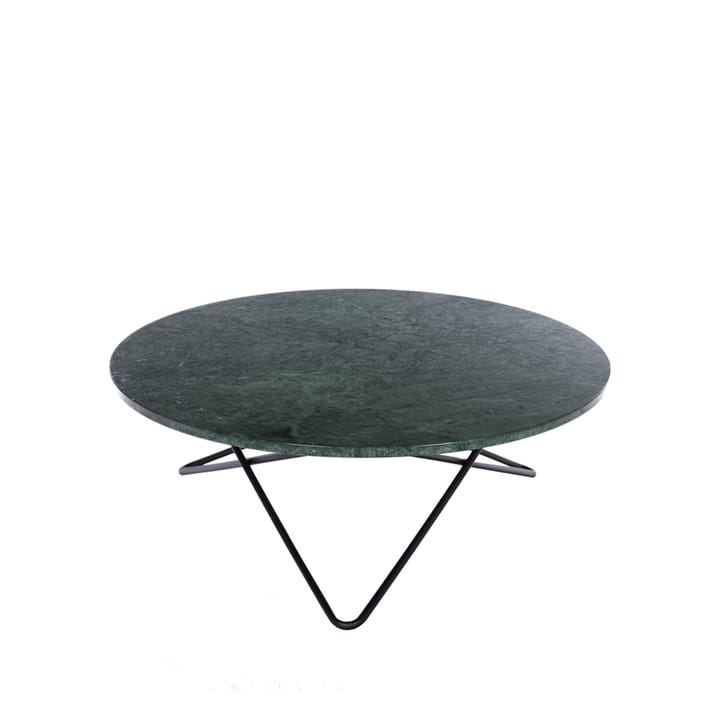 Mesa de centro Large O Table - mármol indio, estructura lacado negro - OX Denmarq