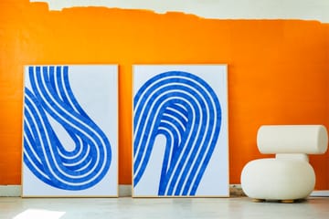 Lámina Entropy Blue 01 - 50x70 cm - Paper Collective