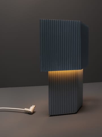 Lámpara de mesa portable Romb Mini 19 cm - Blue stone - Pholc