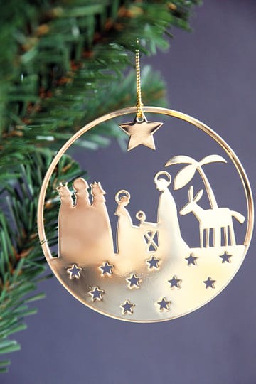 Colgante de Navidad Pluto metal - pesebre, color plata - Pluto Design