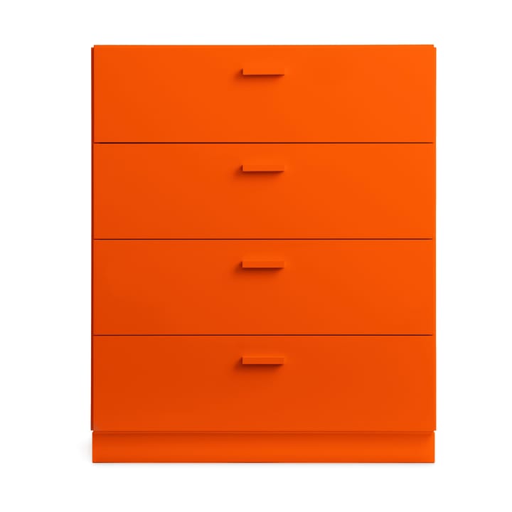 Cómoda ancha con zócalo Relief 82x92,2 cm naranja - undefined - Relief