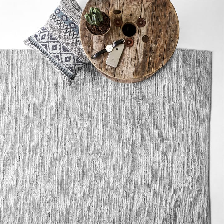 Alfombra Cotton 140x200 cm - light grey (gris claro) - Rug Solid