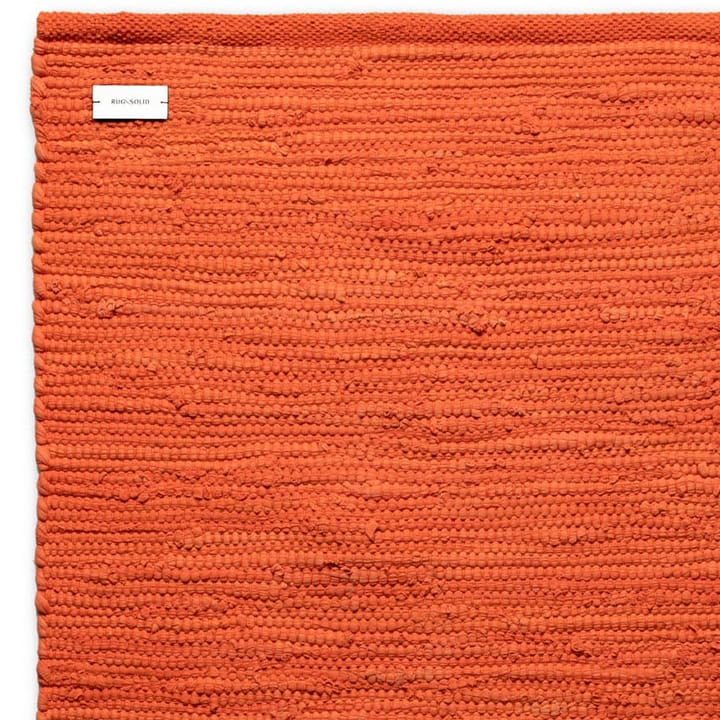 Alfombra Cotton 140x200 cm - Solar orange (naranja) - Rug Solid
