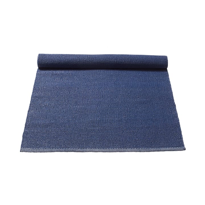 Alfombra Cotton 75x200 cm - deep ocean blue (azul) - Rug Solid