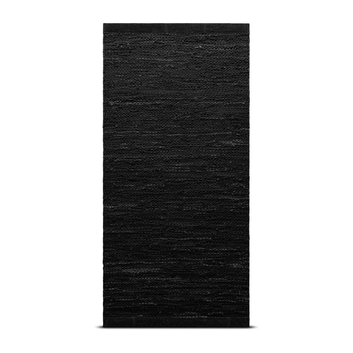 Alfombra Leather 140x200 cm - black (negro) - Rug Solid