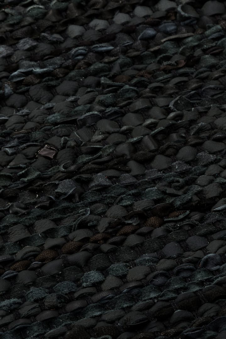 Alfombra Leather 140x200 cm - black (negro) - Rug Solid