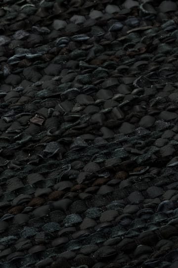 Alfombra Leather 60x90 cm - black (negro) - Rug Solid