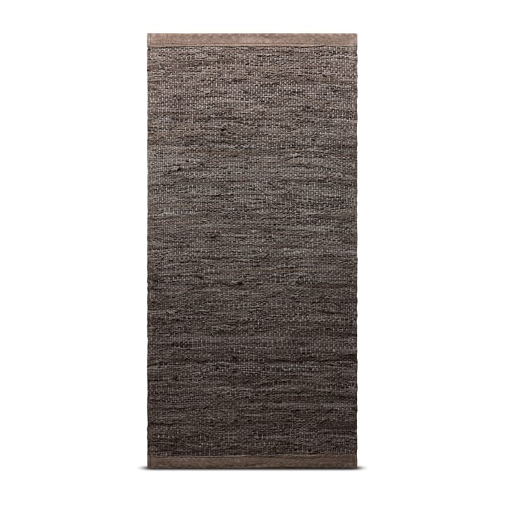 Alfombra Leather 65x135 cm - Wood (marrón) - Rug Solid