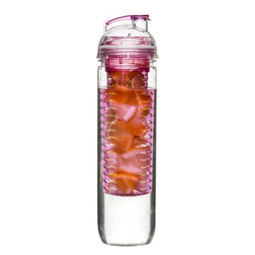 Botella con depósito fruta Fresh 80 cl - rosa - Sagaform