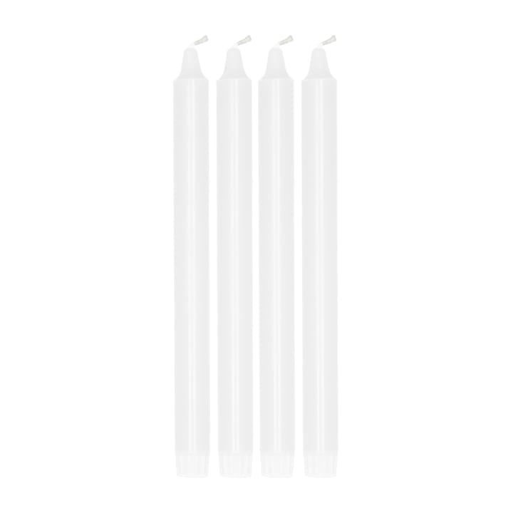 Vela Ambiance 27 cm, 4 unidades - Blanco - Scandi Essentials