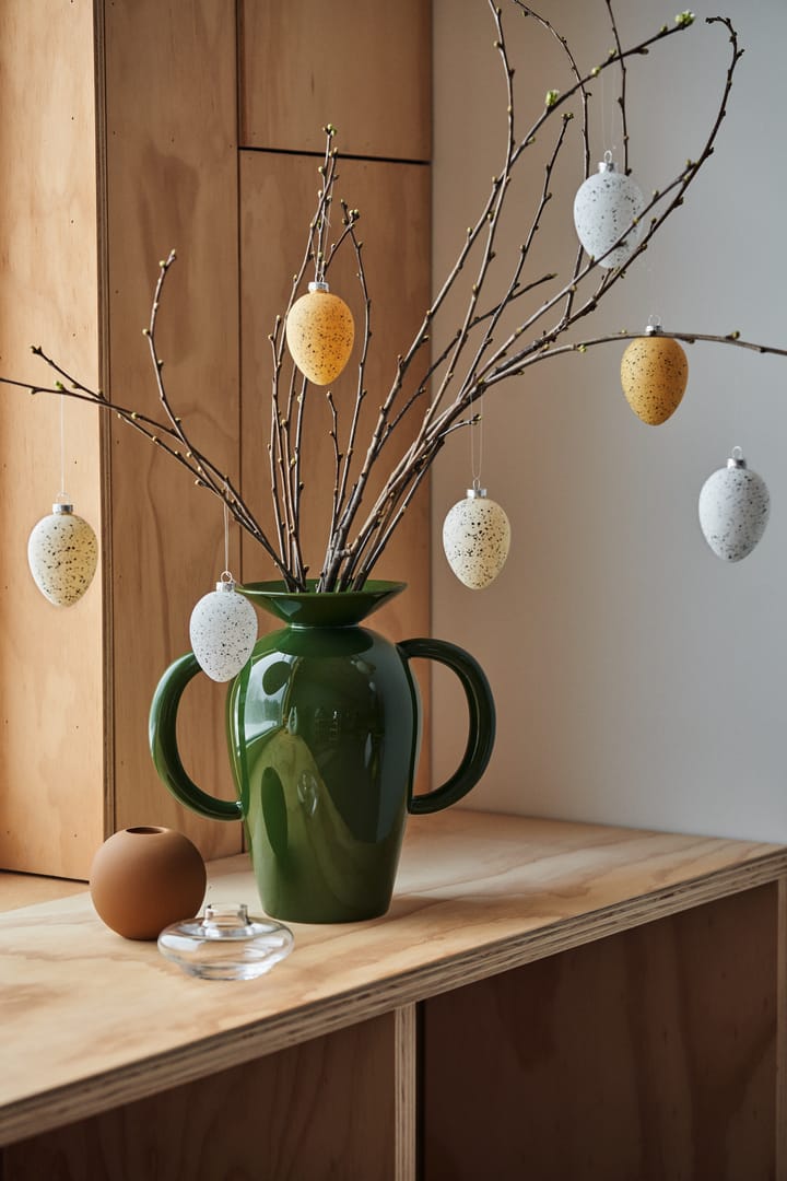6 Huevos de vidrio Brooding 8 cm - Amarillo - Scandi Living