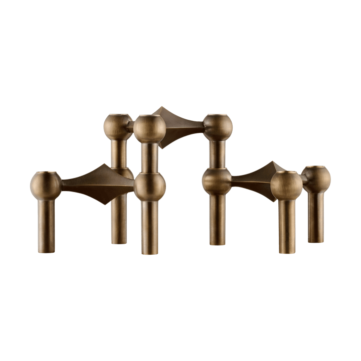 3 Candelabros STOFF Nagel - Bronzed brass - STOFF