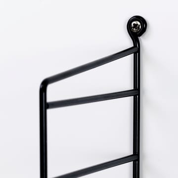 Panel de suelo String - Negro, 200x30 cm, paquete de 2 - String