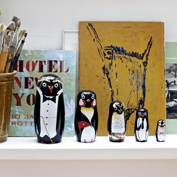 Matrioska Penguin Family - set de 5, multi - Superliving