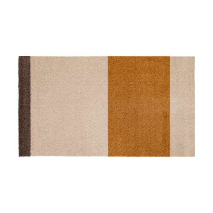 Alfombra Stripes by tica, horizontal - Ivory-dijon-brown, 67x120 cm - Tica copenhagen
