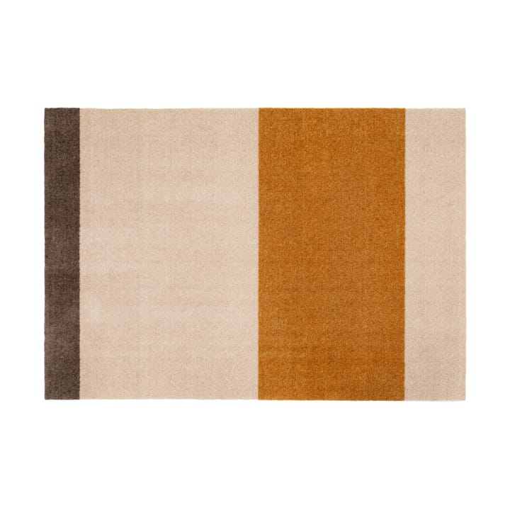 Alfombra Stripes by tica, horizontal - Ivory-dijon-brown, 90x130 cm - Tica copenhagen