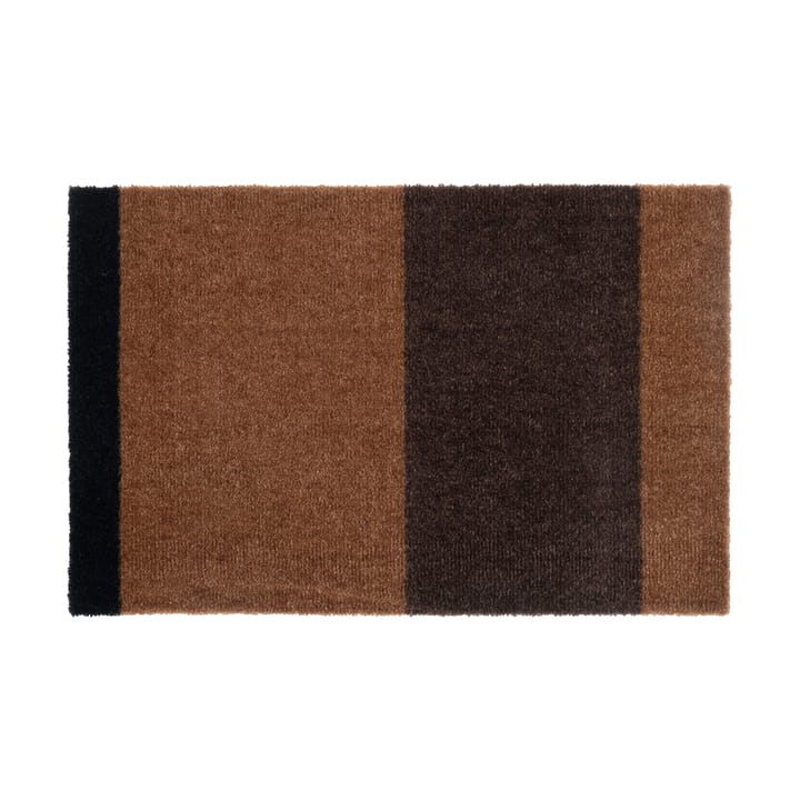 Felpudo Stripes by tica, horizontal - Cognac-dark brown-black, 40x60 cm - Tica copenhagen