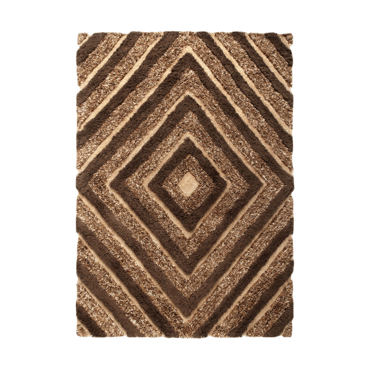 Alfombra de lana Stenborg 170x240 cm - Brown - Tinted
