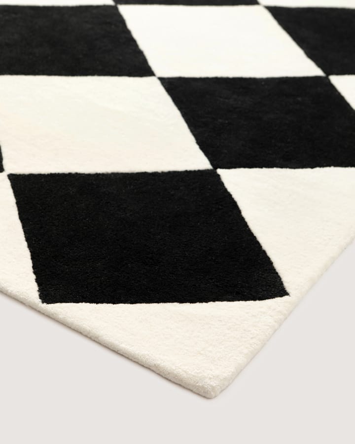 Alfombra de lana Tenman 250x350 cm - Black-white - Tinted