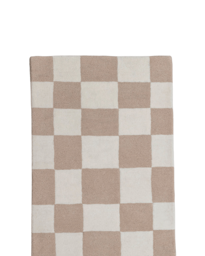 Alfombra de recibidor de lana Hafstrom 80x250 cm - Beige-white - Tinted