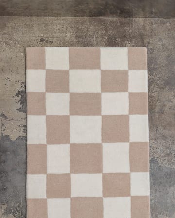 Alfombra de recibidor de lana Hafstrom 80x300 cm - Beige-white - Tinted