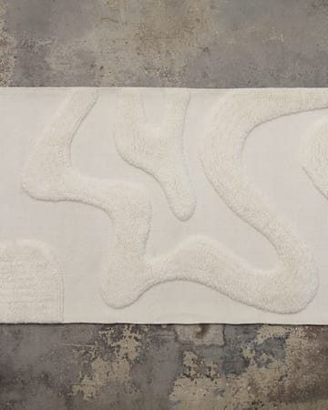 Alfombra de recibidor de lana Norlander 80x300 cm - White - Tinted