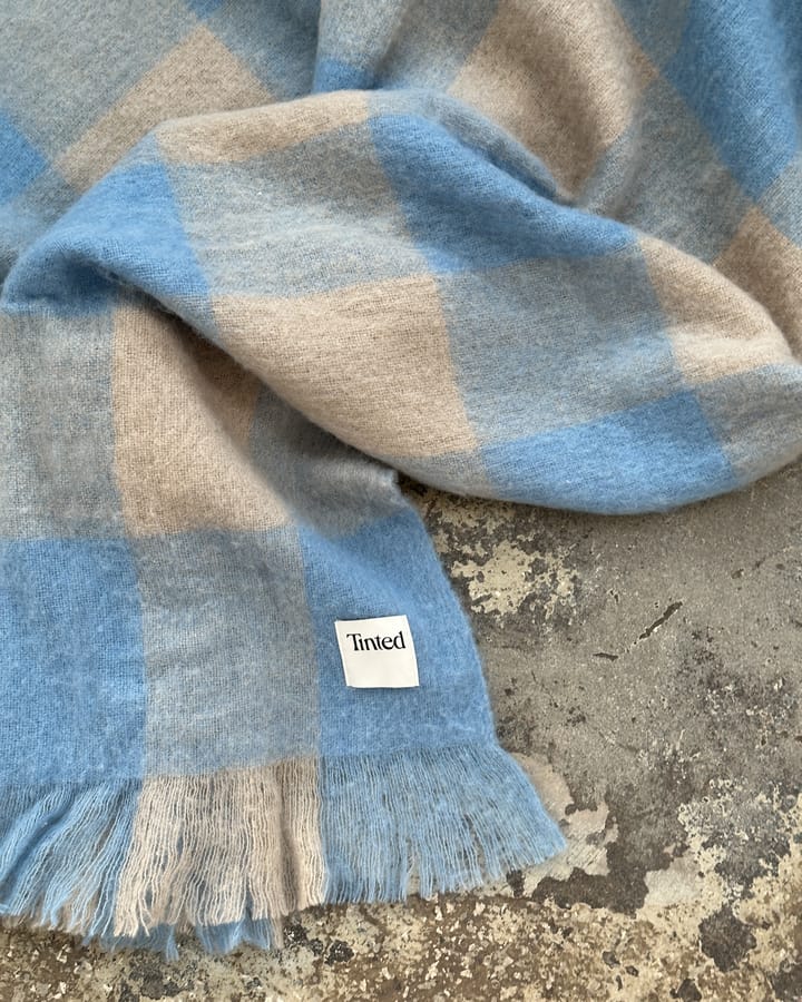 Manta de lana Ahlblom 130x170 cm - Beige-blue - Tinted