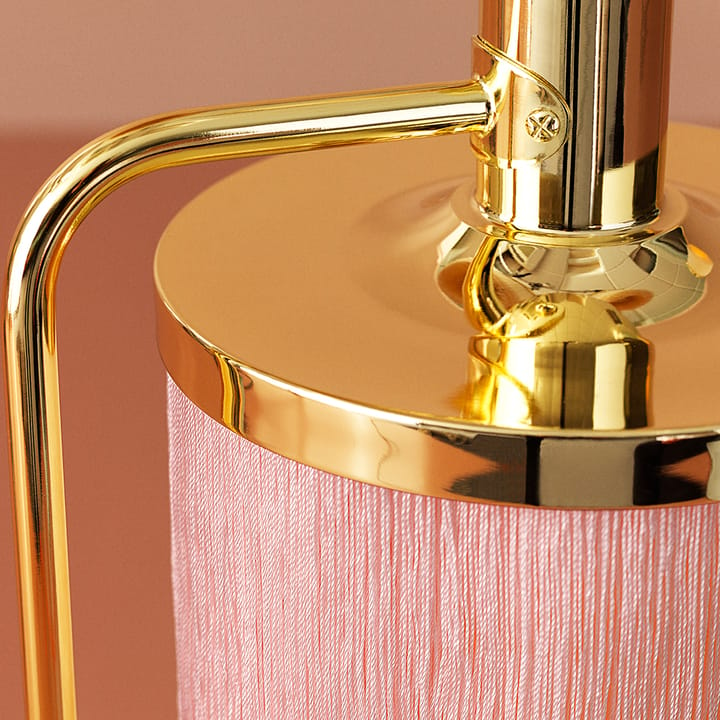 Lámpara de pie Fringe - Pale pink, acero chapado en latón - Warm Nordic