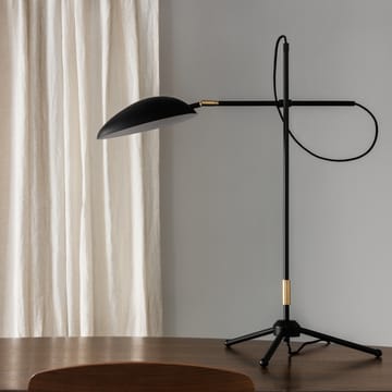 Lámpara de mesa Spoon - negro mate, latón - Watt & Veke
