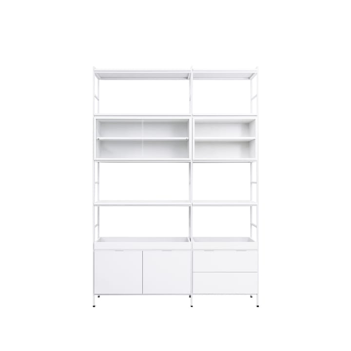 Módulo de estantería Molto alto - Blanco, 2 secciones - Zweed